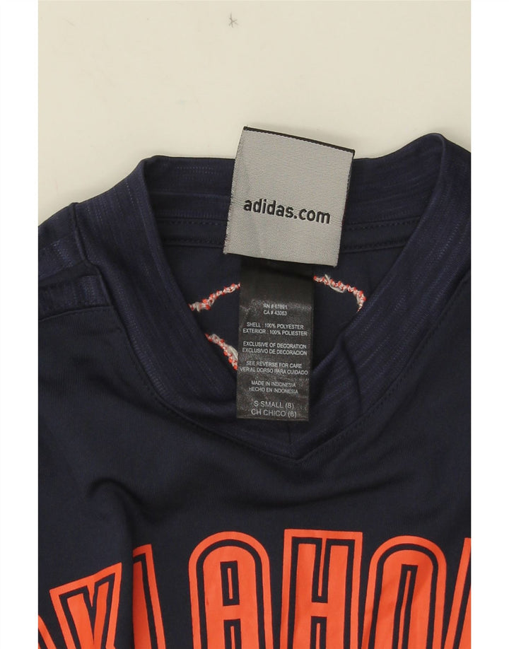 Adidas Boys Graphic Top Μακρυμάνικο 7-8 ετών Small Navy Blue
