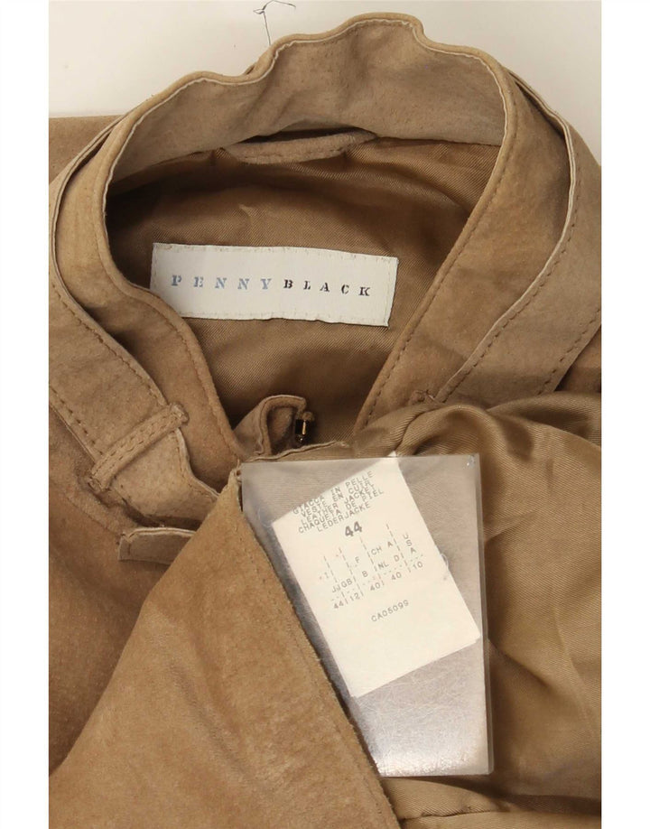 Penny Black Γυναικείο Suede Jacket UK 12 Medium Beige Leather