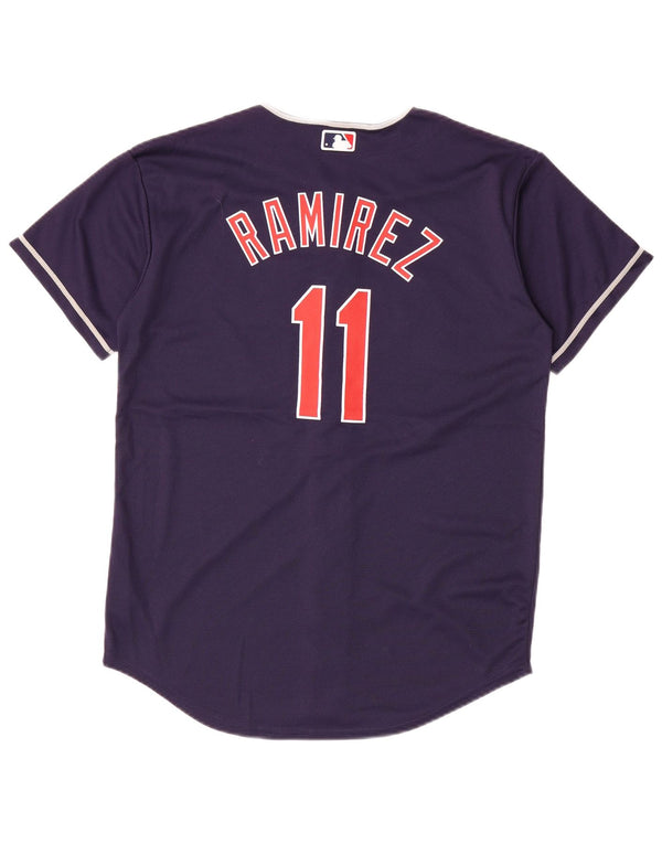 ΓΝΗΣΙΟ ΕΜΠΟΡΕΥΜΑ Boys Indians Jersey Top 14-15 Years Large Navy Blue