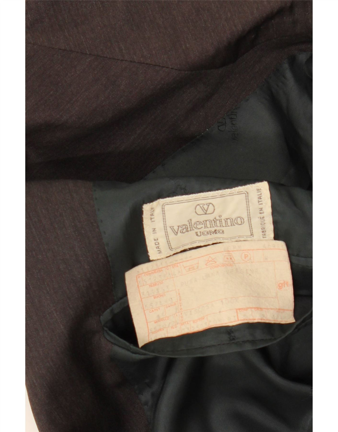 VALENTINO Ανδρικό σακάκι με 2 κουμπιά σακάκι IT 46 Μικρό γκρι παρθένο μαλλί