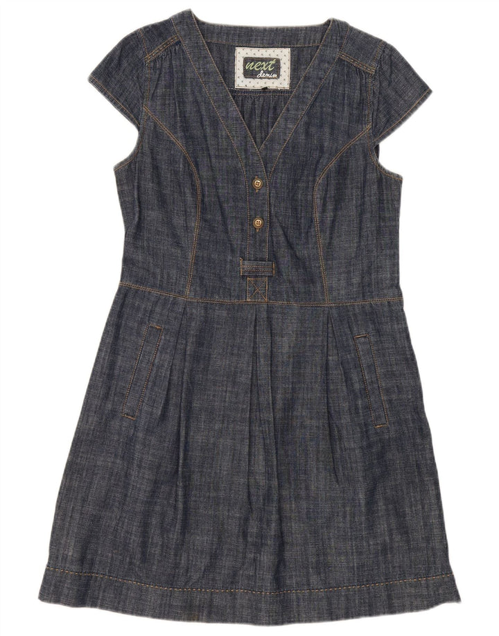 Επόμενο Γυναικείο φόρεμα A-Line UK 14 Medium Navy Blue Cotton