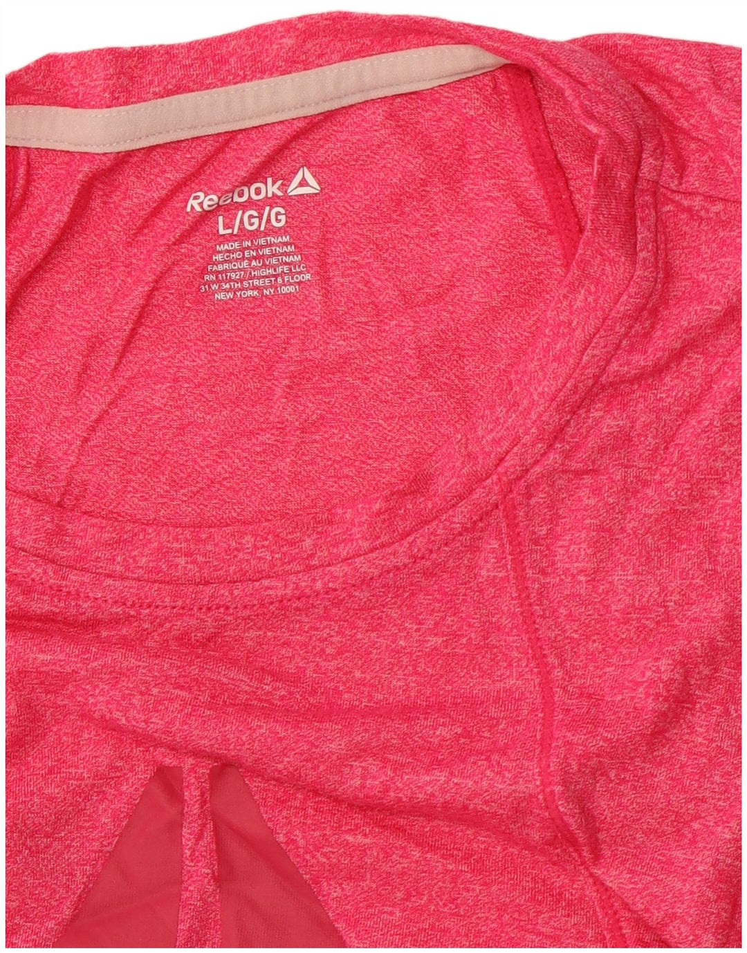 Γυναικείο γραφικό γιλέκο REEBOK Top UK 14 Large Pink