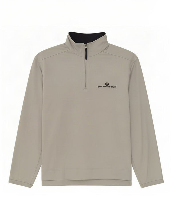 Ανδρική φόρμα πουλόβερ με φερμουάρ Sergio Tacchini Top Large Grey