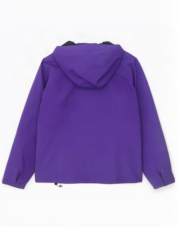 Columbia Womens Omni-Tech Hooded Rain Jacket UK 18 XL Purple Nylon