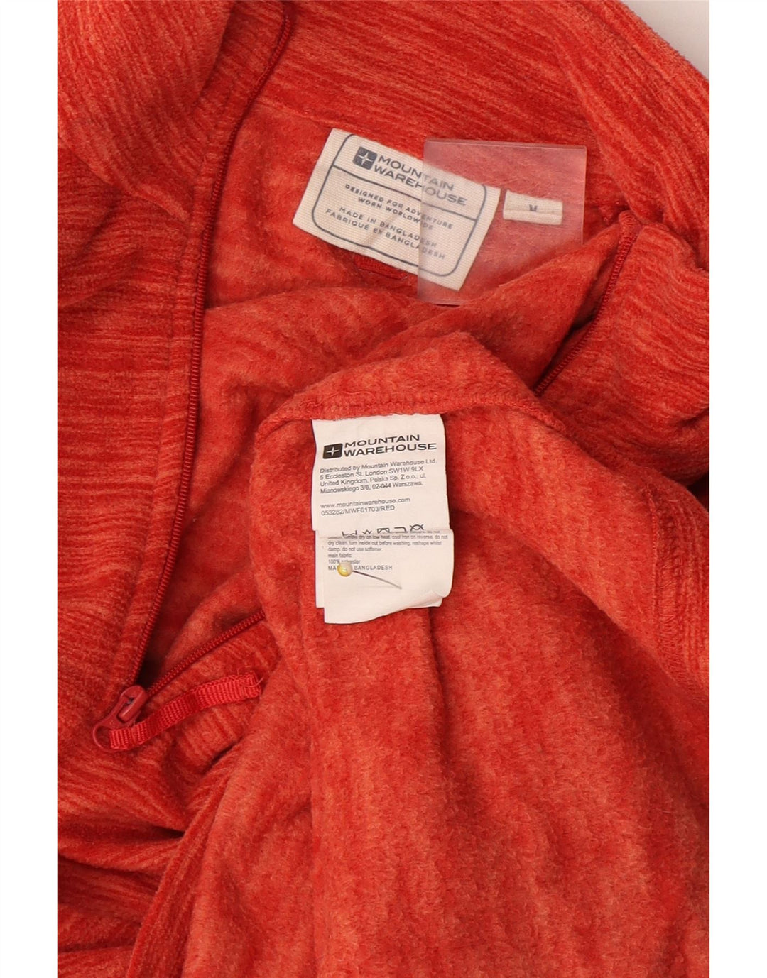 Ανδρική αποθήκη Mountain Warehouse με φερμουάρ Fleece Jumper Medium Orange Flecked