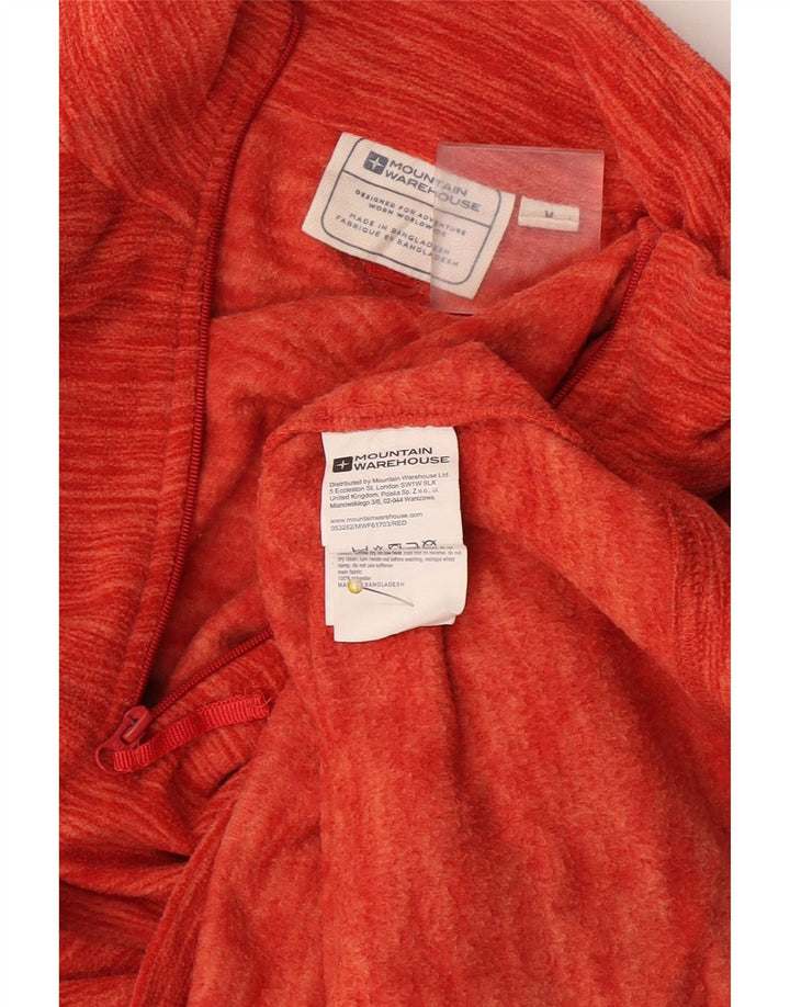 Ανδρική αποθήκη Mountain Warehouse με φερμουάρ Fleece Jumper Medium Orange Flecked