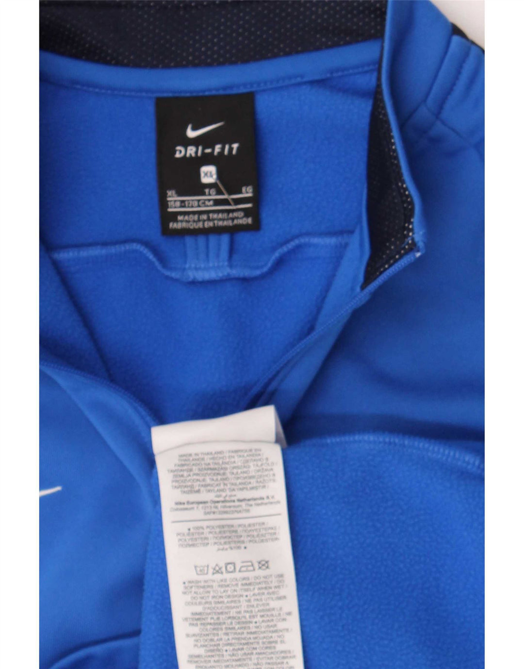 Φόρμα Nike Boys με φερμουάρ πουλόβερ 13-14 ετών XL μπλε χρώμα