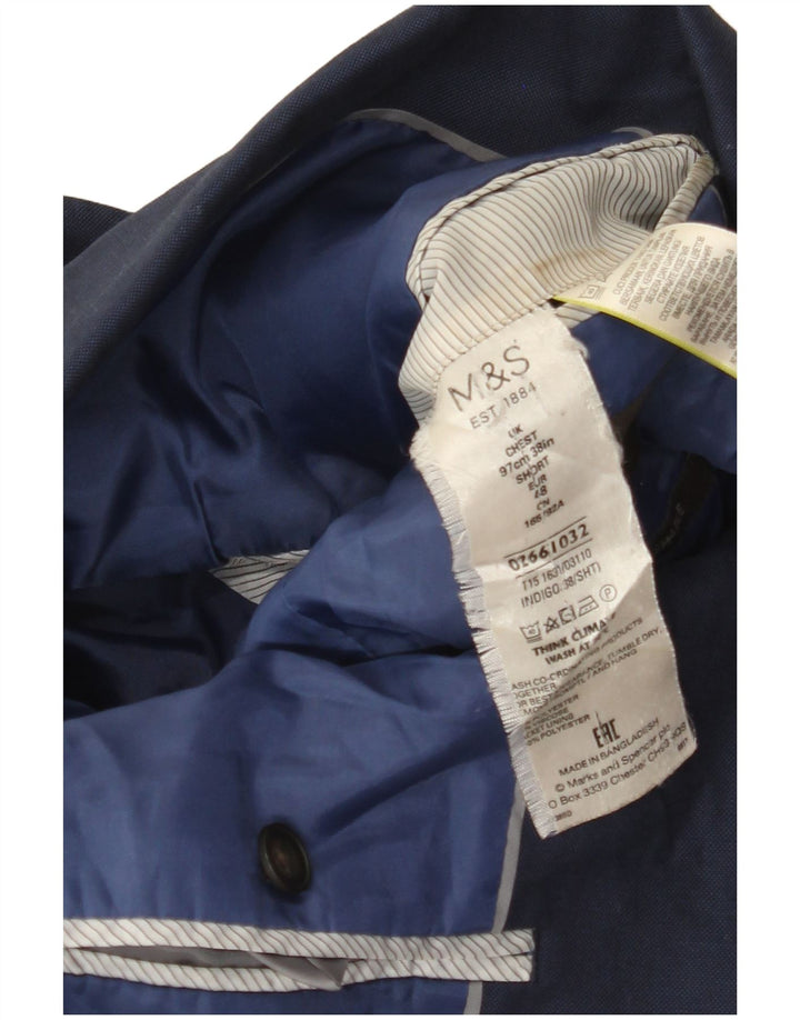 Marks & Spencer Ανδρικό σακάκι μπλέιζερ με 2 κουμπιά EU 48 Medium Navy Blue
