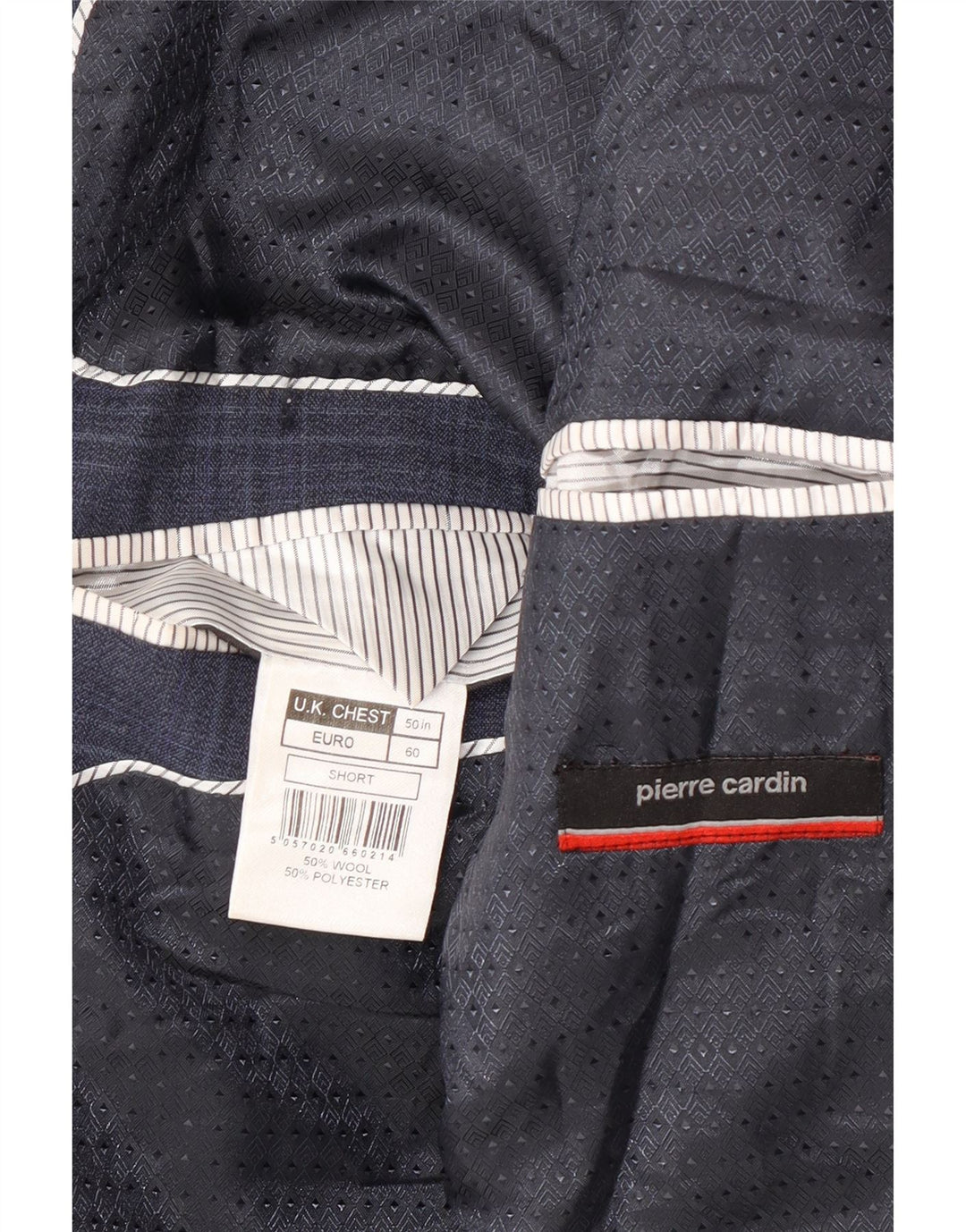 Pierre Cardin Ανδρικό μπουφάν σακάκι UK 50 5XL Navy Blue Check