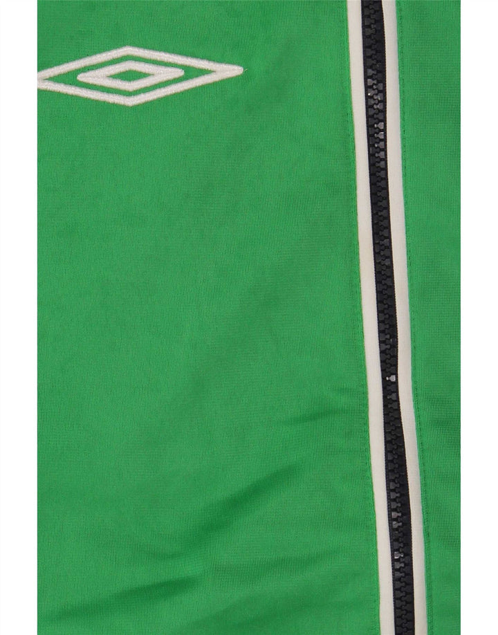 Ανδρική φόρμα φόρμας Umbro με γραφικό μπουφάν με μεσαίο πράσινο χρώμα από πολυεστέρα
