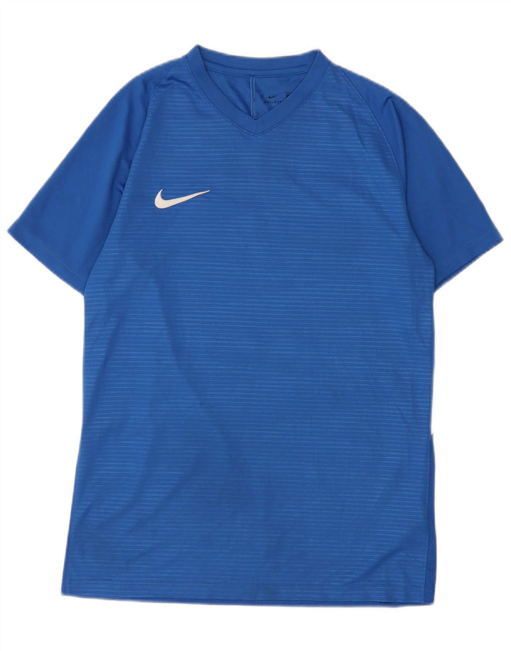 Ανδρικό γραφικό μπλουζάκι Nike Dri Fit, μεσαίο μπλε πολυεστέρας