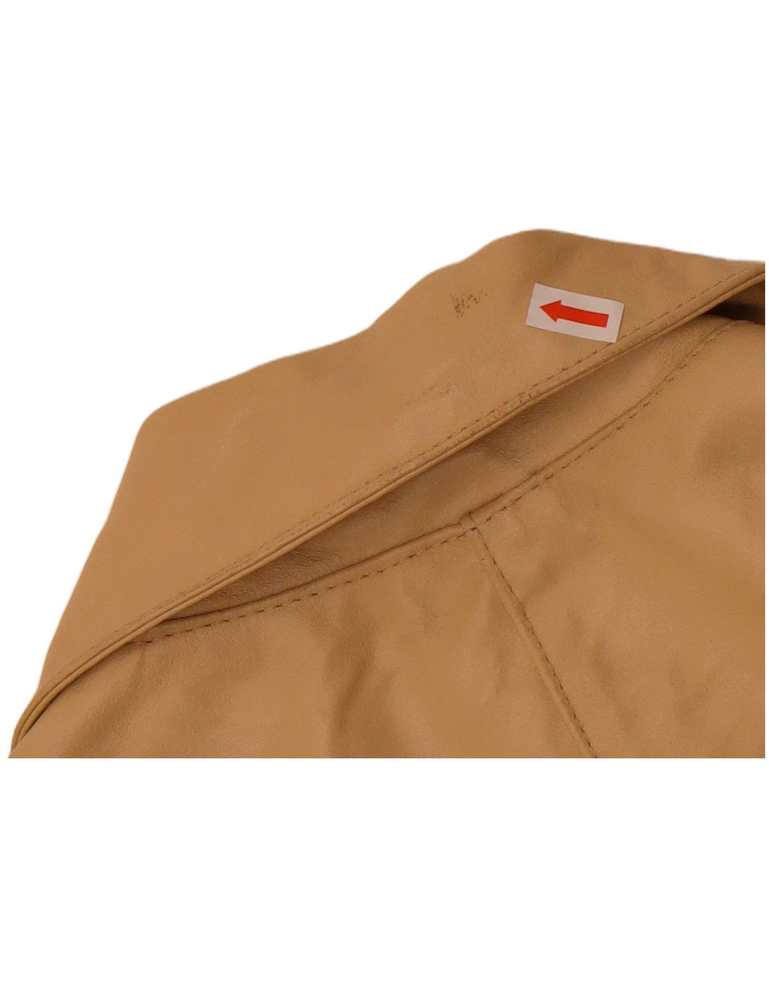 MOTIVI Γυναικείο Biker Δερμάτινο Μπουφάν UK 8 Small Beige Leather