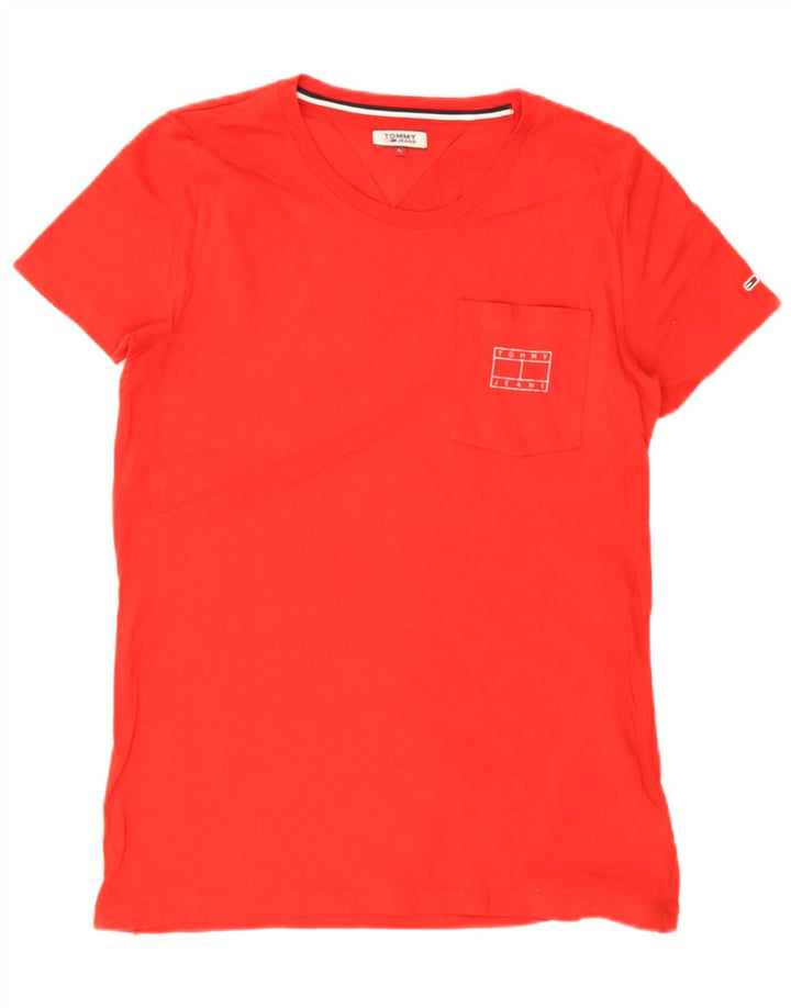Ανδρικό T-Shirt Tommy Hilfiger Top μεγάλο κόκκινο βαμβακερό