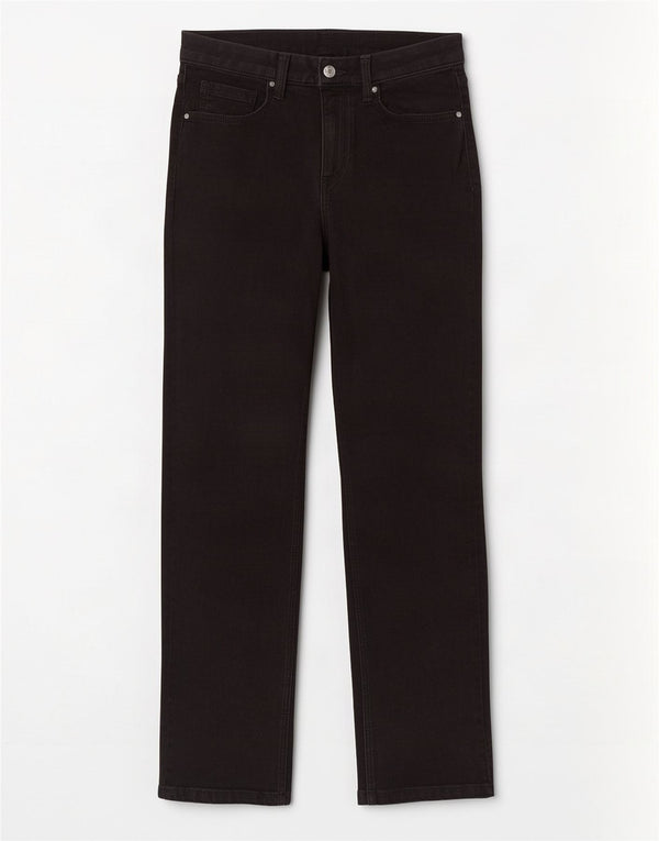 Marks & Spencer Γυναικεία Sienna Straight Jeans UK 12 Medium W28 L28 Black
