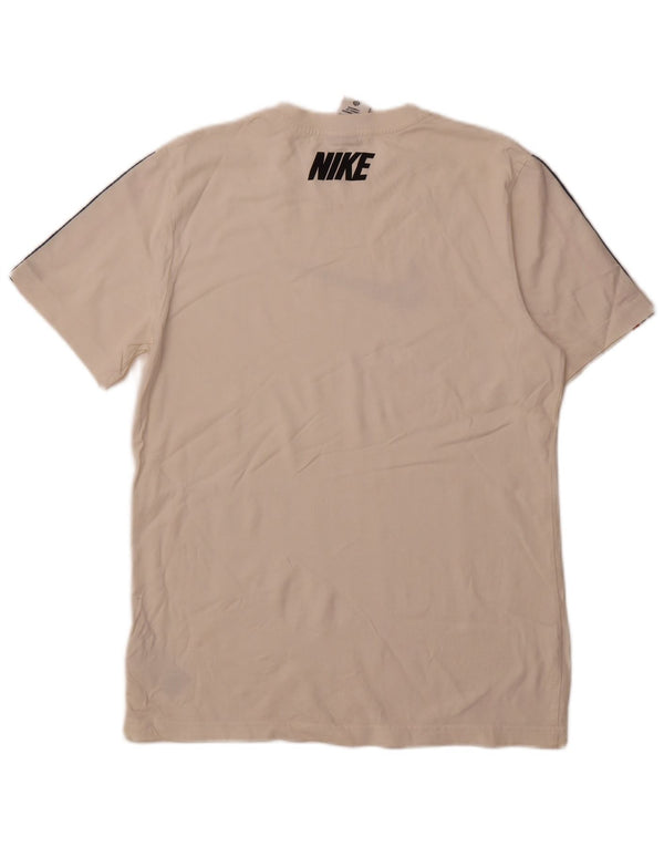 Nike Mens Graphic T-Shirt Top Medium White Cotton