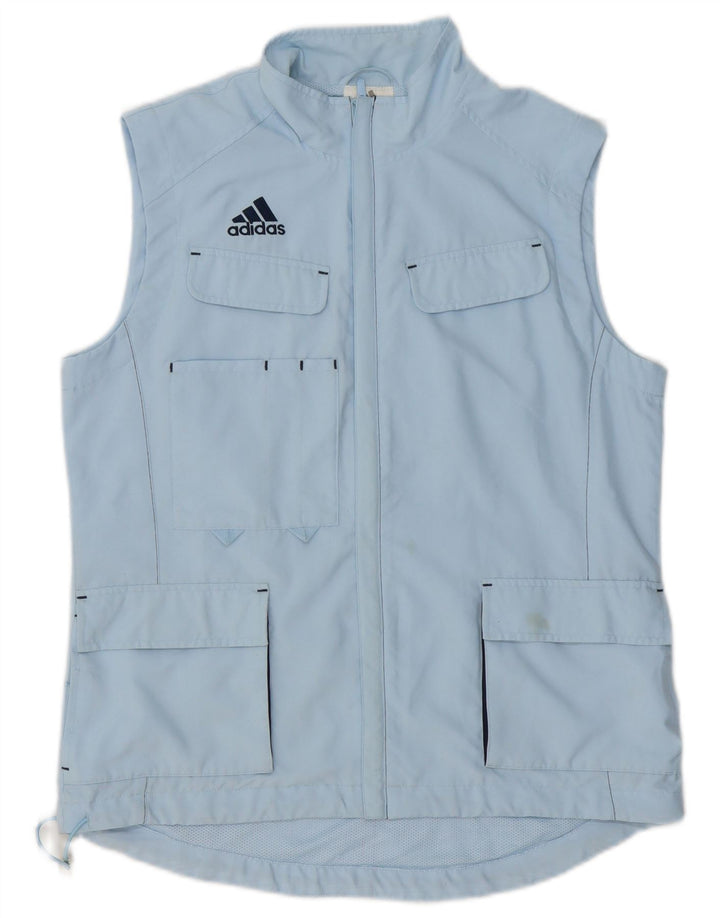 Adidas Womens Utility Gilet UK 14 Large Blue Polyester