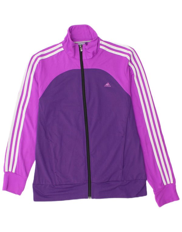 Γυναικεία αθλητική φόρμα Adidas Top Jacket UK 12/14 Medium Purple Colourblock