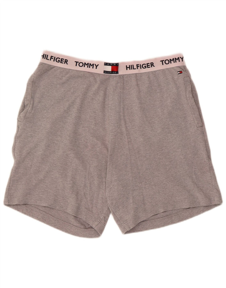 Ανδρικό γραφικό αθλητικό σορτς Tommy Hilfiger, Βαμβακερό μεσαίο γκρι