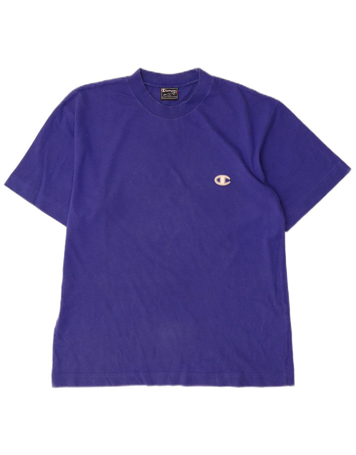 Ανδρικό T-Shirt Champion Top Μικρό Μπλε Βαμβακερό