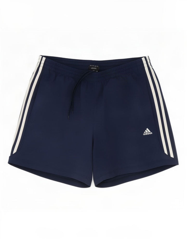 Ανδρικό αθλητικό σορτς Adidas Climalite μεγάλο μπλε ναυτικό πολυεστέρα