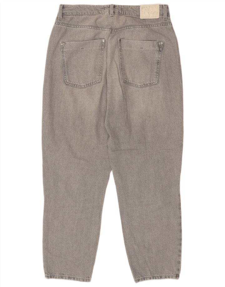 Zara Γυναικείο Tapered Jeans EU 42 Large W32 L27 Grey