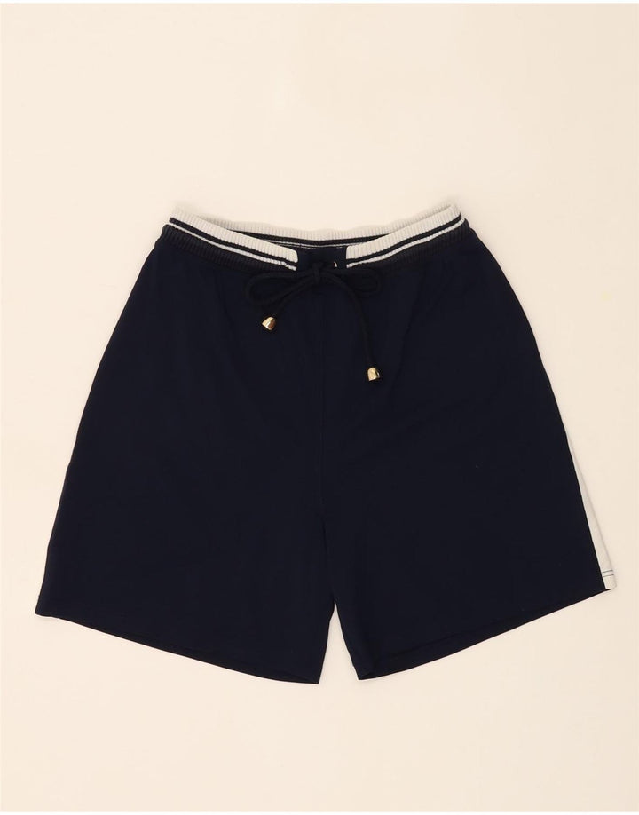 ROCCOBAROCCO Womens Sport Shorts IT 42 Medium  Navy Blue Colourblock Vintage Roccobarocco and Second-Hand Roccobarocco from Messina Hembry 
