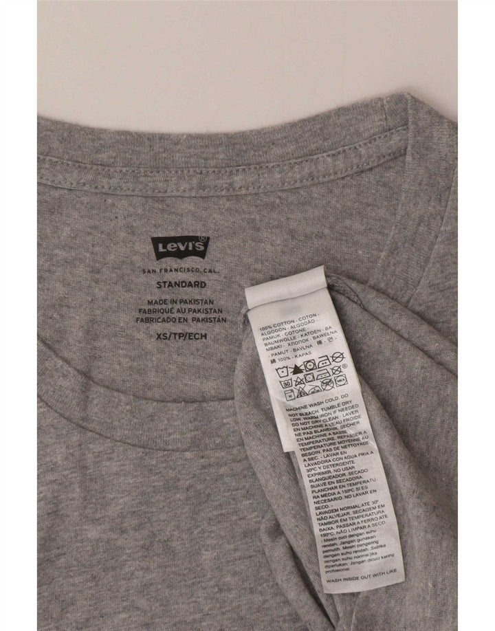 Ανδρικό γραφικό T-Shirt Levi's Standard XS Γκρι βαμβακερό