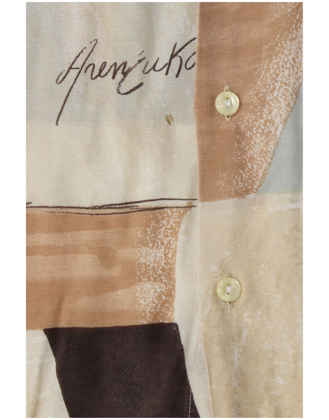 Ανδρικό πουκάμισο Criver XL Μπεζ γεωμετρική βισκόζη