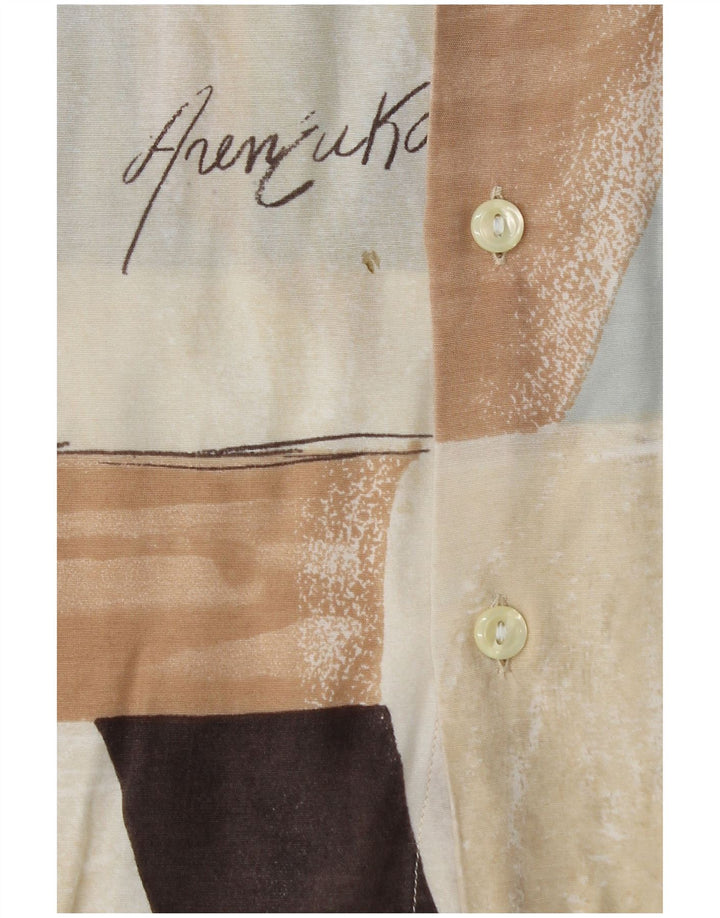 Ανδρικό πουκάμισο Criver XL Μπεζ γεωμετρική βισκόζη