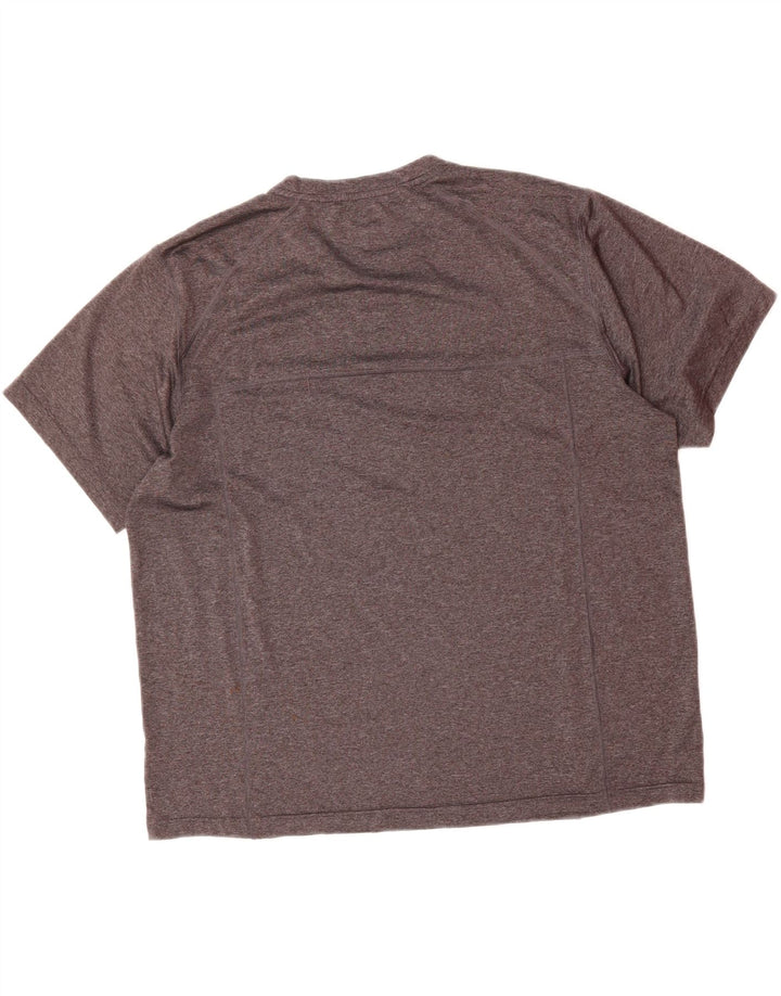 REEBOK Mens T-Shirt Top Large Grey Polyester Vintage Reebok and Second-Hand Reebok from Messina Hembry 