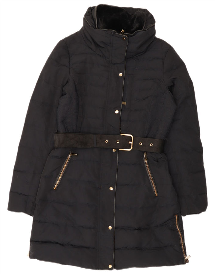 Zara Γυναικείο παλτό UK 14 Medium Black