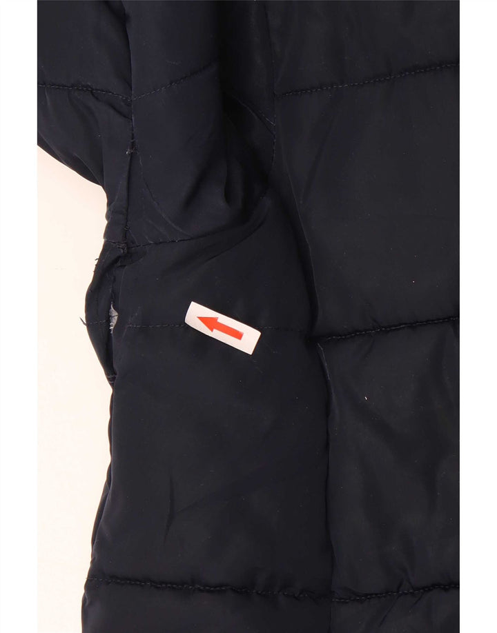 Marks & Spencer Girls με κουκούλα με επένδυση παλτό 11-12 ετών Navy Blue Polyester