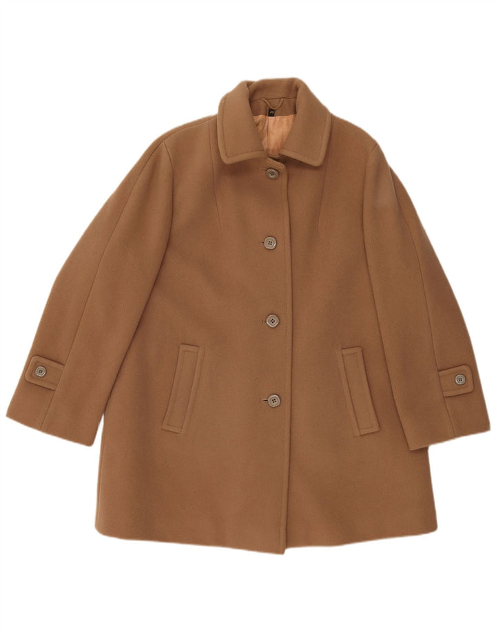 LAMPERT Γυναικείο Πανωφόρι UK 20 2XL Καφέ Μαλλί αρνιού