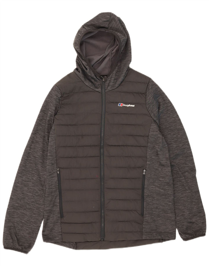 Μπουφάν Berghaus Boys με κουκούλα με επένδυση 14-15 ετών Γκρι πολυεστέρας