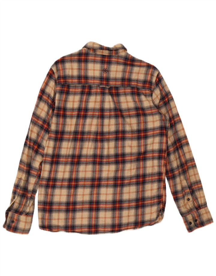 Ανδρικό φανελένιο πουκάμισο Fat Face Small Beige Check Cotton