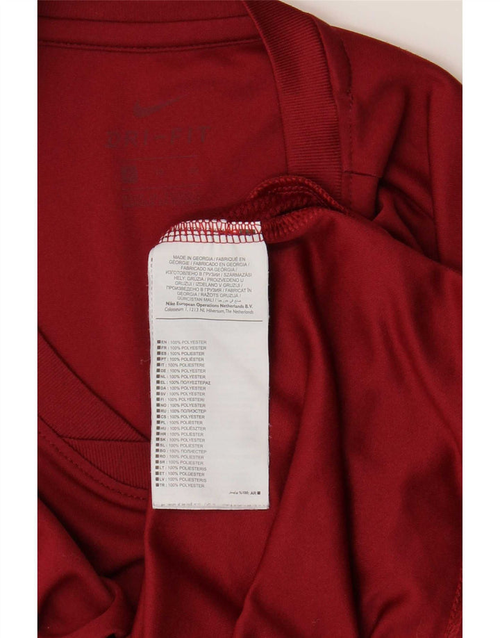 Ανδρικό T-Shirt Nike Dri Fit Top XL από μπορντό πολυεστέρα