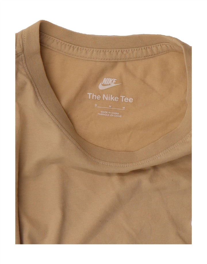 NIKE Mens The Nike Tee T-Shirt Top Medium Beige Vintage Nike and Second-Hand Nike from Messina Hembry 