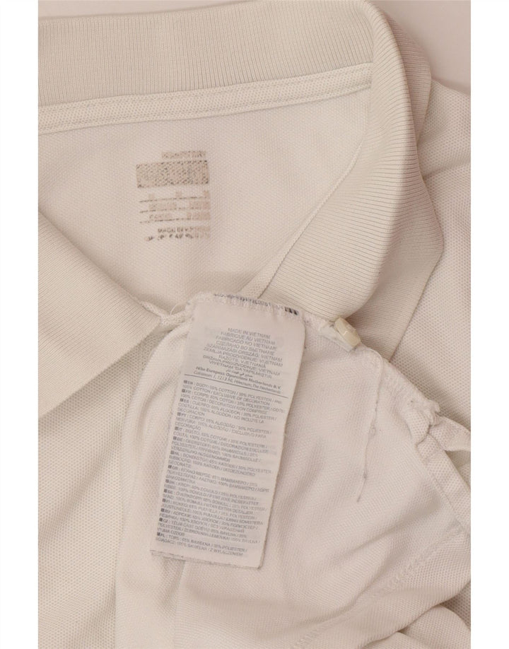 Ανδρικό πουκάμισο πόλο NIKE, μεσαίο λευκό βαμβακερό