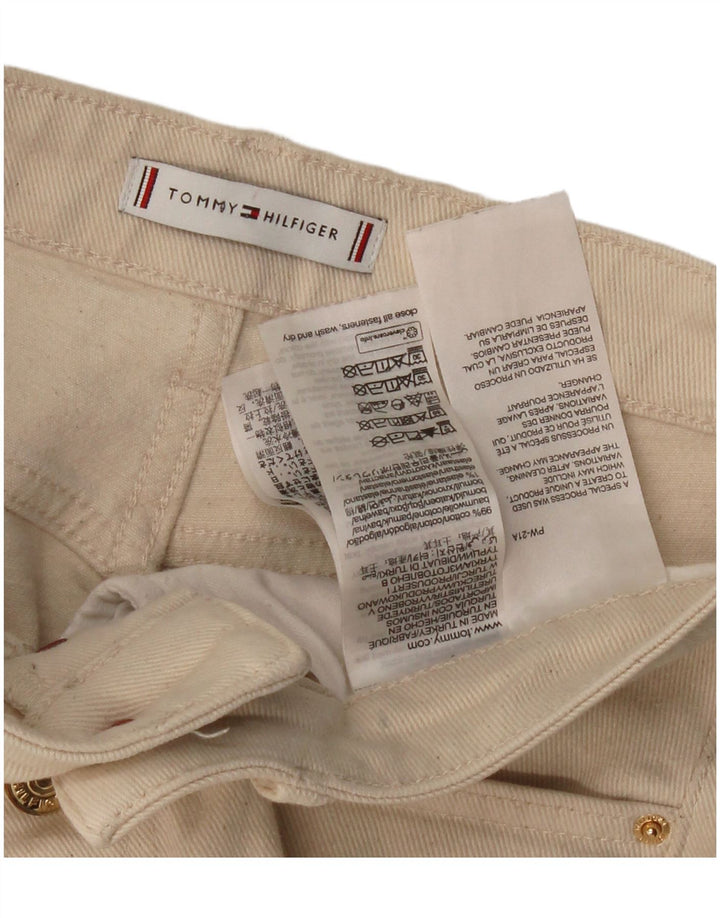 TOMMY HILFIGER Γυναικείο τζιν με φλάντζα W26 L30 Μπεζ βαμβακερό