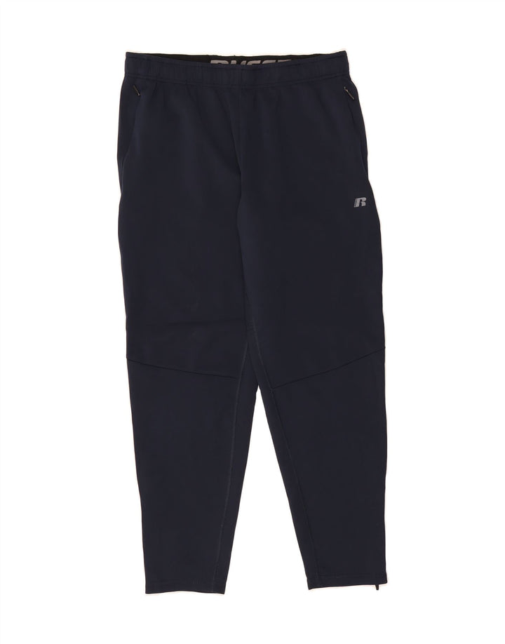 RUSSELL ATHLETIC Mens Tracksuit Trousers Large  Navy Blue Polyester Vintage Russell Athletic and Second-Hand Russell Athletic from Messina Hembry 