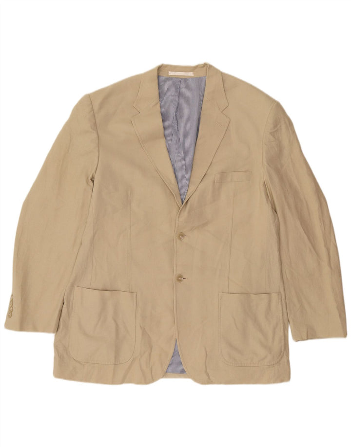 Marks & Spencer Ανδρικό σακάκι με 2 κουμπιά Longline UK 38 Medium Beige
