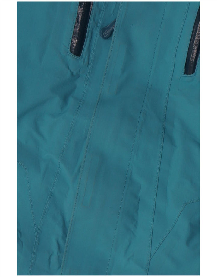 Γυναικείο μπουφάν βροχής με κουκούλα Berghaus UK 10 Small Blue Nylon