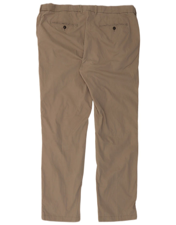Marks & Spencer Ανδρικό Παντελόνι Chino Straight Blue Harbour W42 L35 Beige
