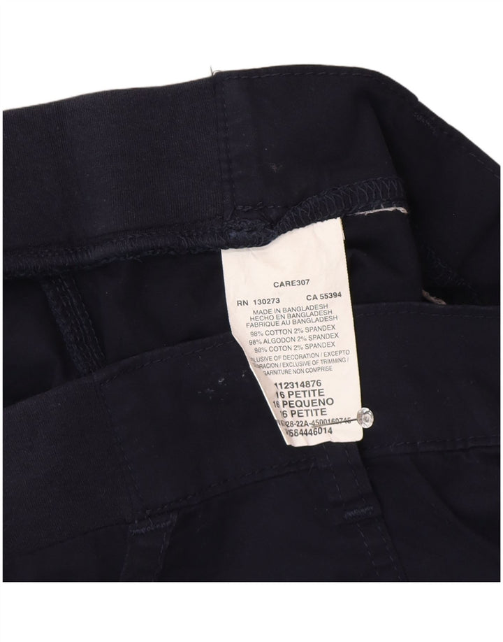 Lee Γυναικείο παντελόνι Cargo Capri US 16 2XL W38 L19 Navy Blue Cotton