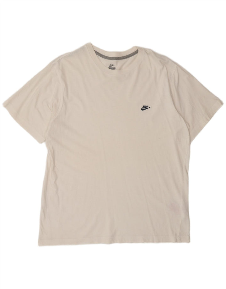 Ανδρικό T-Shirt NIKE Top UK 45/47 XL Λευκό βαμβακερό