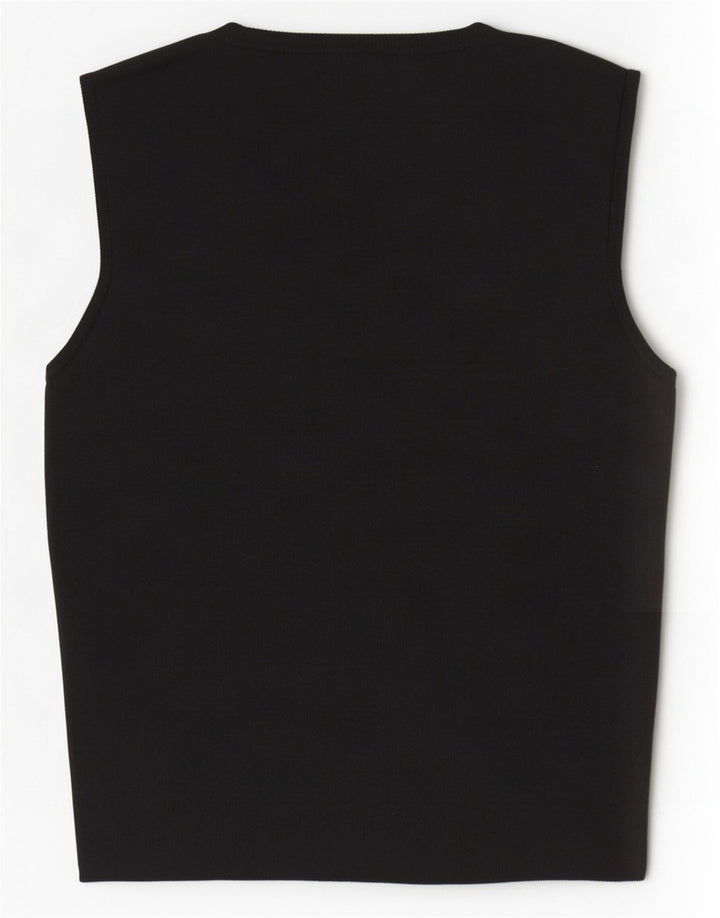 Zara Γυναικείο γιλέκο Crop UK 8 Small Black Polyester