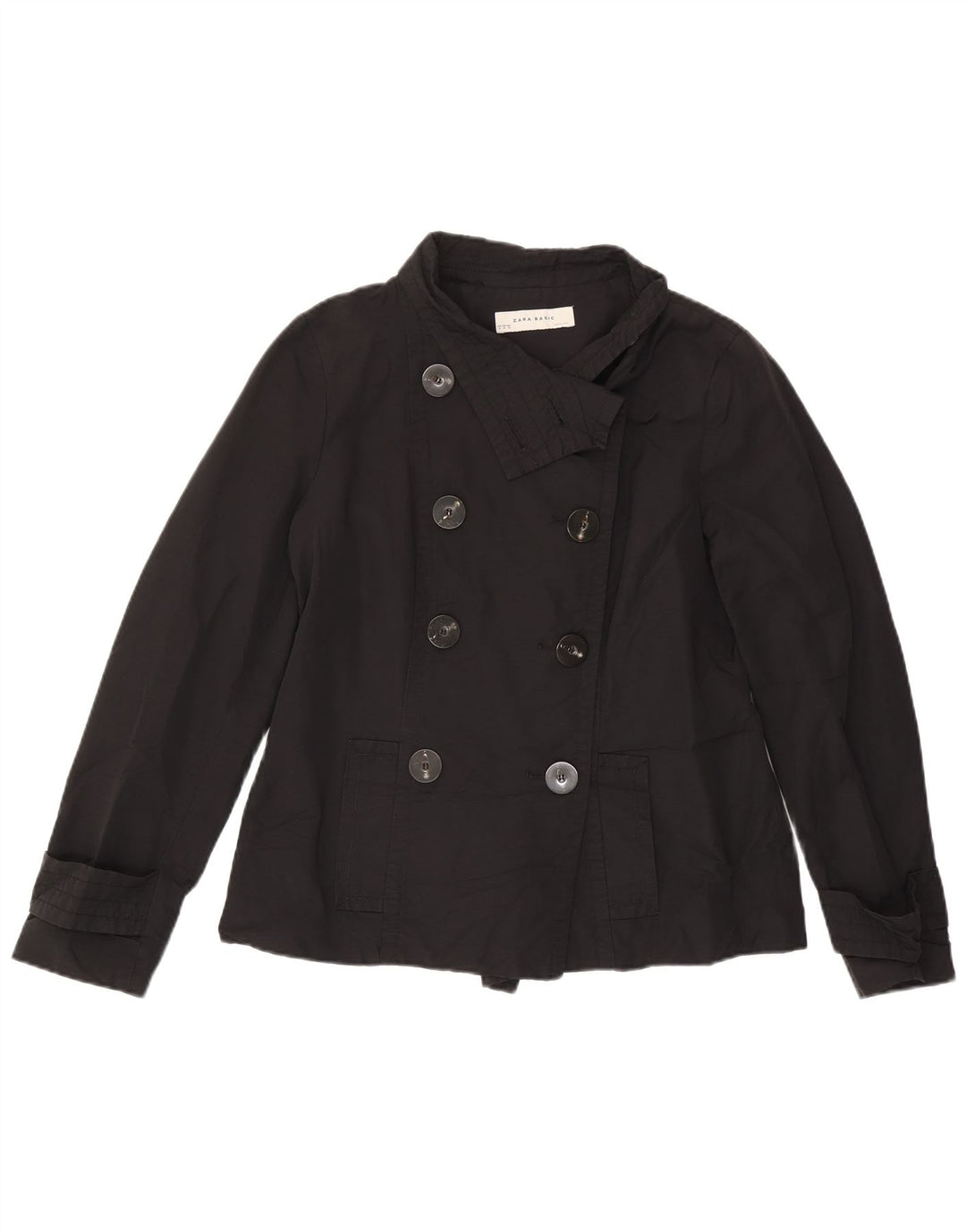 Zara Γυναικείο Κοντό Μπιζέλι UK 18 XL Μαύρο βαμβακερό