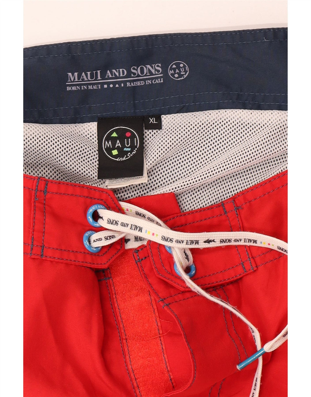Ανδρικό σορτς κολύμβησης Maui and Sons XL Κόκκινο πολυεστέρας