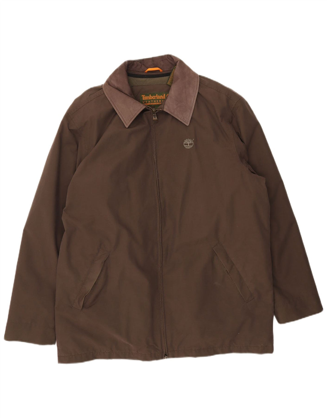 Timberland Mens Utility Jacket UK 40 Large Brown Βαμβακερό