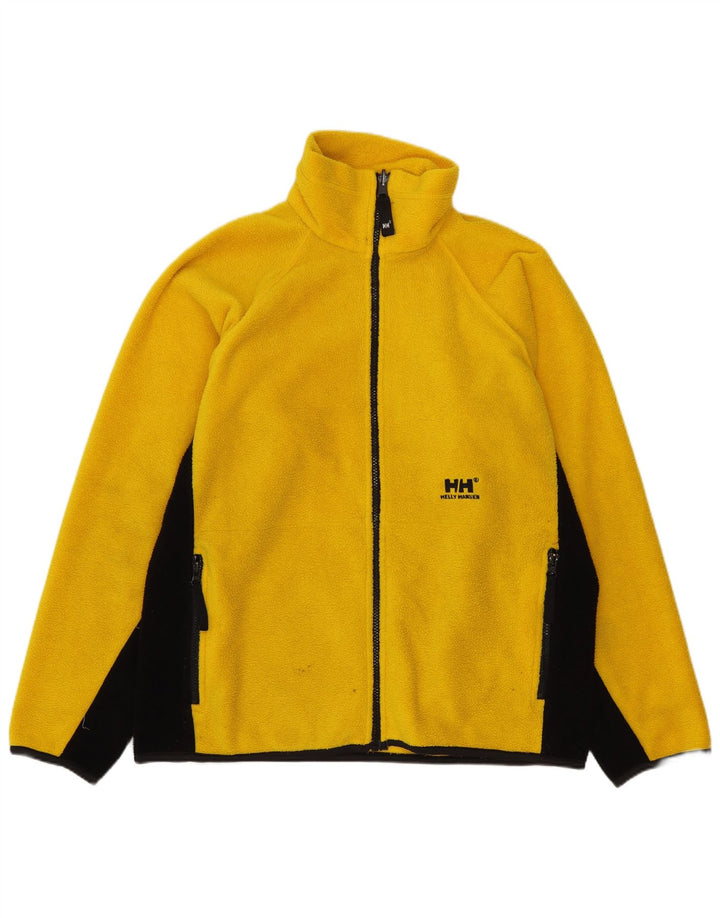 HELLY HANSEN Ανδρικό Fleece Jacket UK 36 Small Yellow Colorblock Πολυεστέρας